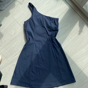 outdoor voices one shoulder dress (dark sky)